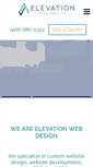 Mobile Screenshot of elevationwebdesign.com